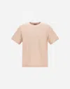 Herno Resort T-shirt In Pure Cotton Jersey In Pink