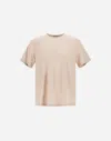 Herno Resort T-shirt In Soft Wool Jersey In Pink