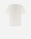 Herno Men Resort T-shirt In Cotton And Light Stretch Nylon In White
