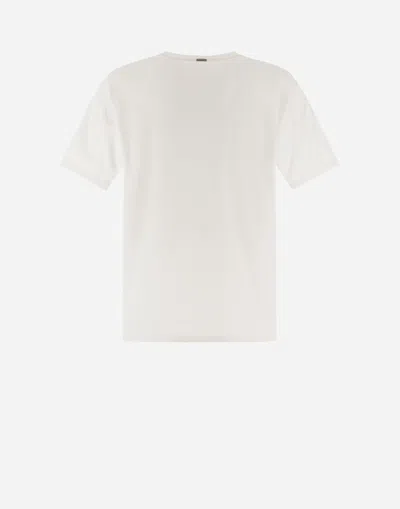 HERNO RESORT T-SHIRT IN BASIC COTTON & LIGHT STRETCH NYLON