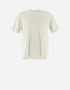 Herno Resort T-shirt In Warm Jersey Knit Effect In White