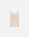 Herno Resort Top In Envers Satin In Neutral