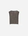 Herno Resort Top In Matt Sequins In Green