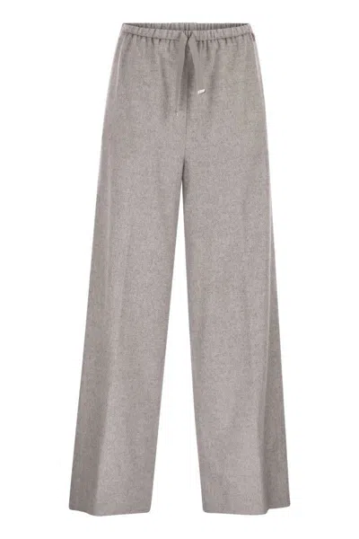 HERNO HERNO RESORT TROUSERS IN CASHMERE AND SILK