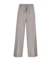 Herno Resort Trousers In Cashmere And Silk In Gray