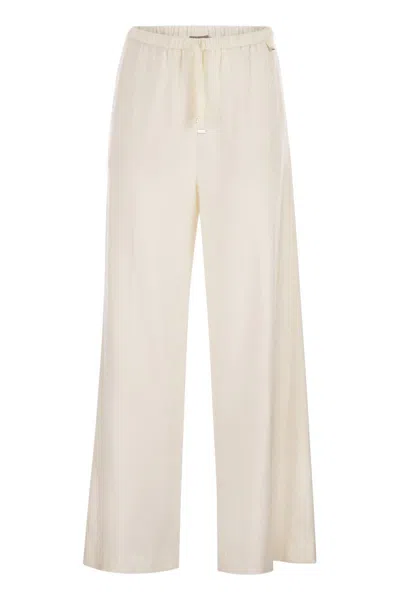 HERNO HERNO RESORT TROUSERS IN CASHMERE AND SILK