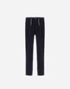 Herno Resort Trousers In Cashmere Silk In Blue