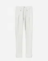 Herno Resort Trousers In Light Nylon Stretch In White