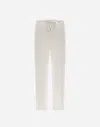 Herno Resort Trousers In New Linen In White