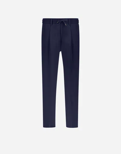 Herno Resort Trousers In New Linen In Multi