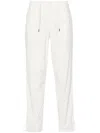 Herno Drawstring Tapered Trousers In White