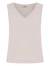 Herno Resort V-neck Top In Neutral