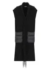 Herno Fringed Gilet In Black