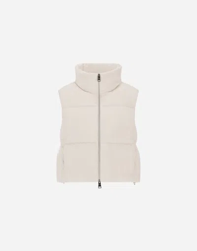 HERNO RESORT VEST IN BRIGHT CORDUROY