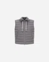 Herno Resort Vest In Lucent Cashmere Wool In Gray