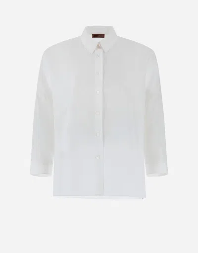 Herno ニュー クラッシーコットン Resort シャツ In White