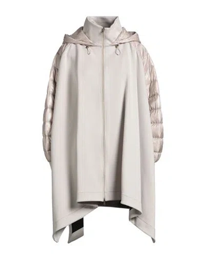 Herno Resort Woman Coat Beige Size 10 Cotton, Polyamide, Viscose In Animal Print