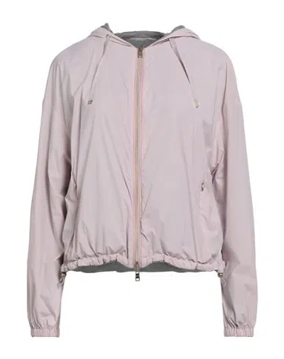 Herno Resort Woman Jacket Lilac Size 14 Polyamide, Elastane, Viscose, Cotton, Polyester In Pink
