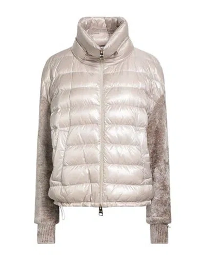Herno Resort Woman Puffer Beige Size 10 Polyamide, Viscose In Neutral