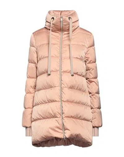 Herno Resort Woman Puffer Blush Size 6 Polyester, Acrylic, Wool, Viscose, Metallic Fiber In Pink
