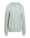 Herno Resort Woman Sweater Light Green Size 8 Mohair Wool, Polyamide, Wool