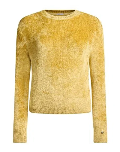 Herno Resort Woman Sweater Mustard Size 12 Viscose, Polyamide, Cotton In Yellow