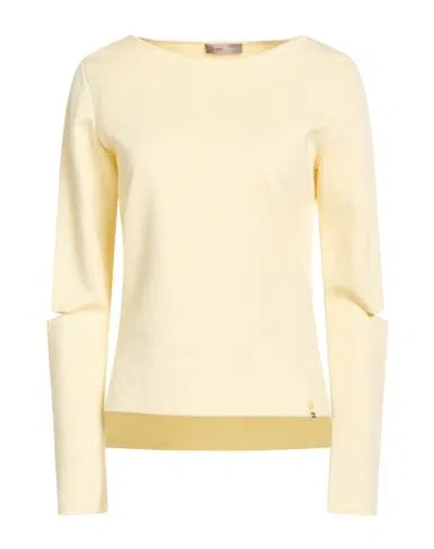Herno Resort Woman Sweater Pastel Yellow Size 6 Viscose, Wool, Cotton
