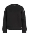 Herno Resort Woman Sweatshirt Black Size 6 Polyester, Cotton, Polyamide, Viscose In Black