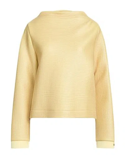 Herno Resort Woman Sweatshirt Yellow Size 6 Polyamide, Polyester, Cotton, Viscose
