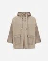 Herno Resort Wool And Nylon Ultralight Jacket In Brown