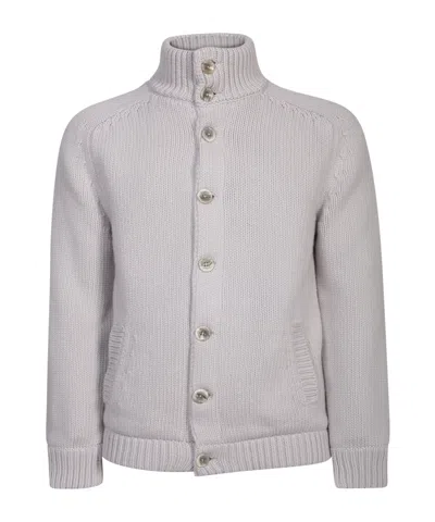 HERNO HERNO HIGH NECK KNITTED BOMBER JACKET