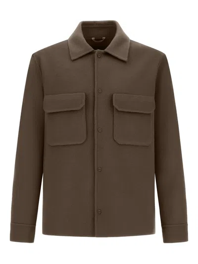 HERNO WOOL OVERSHIRT