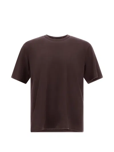 Herno Resort Wool T-shirt In Brown