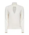 Herno Resort Wrap-effect Sweater In White