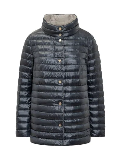 Herno Reverse Quilt In Black