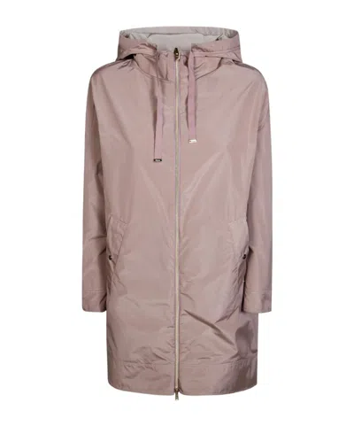 Herno Reversibile Drawstring Parka In Brown