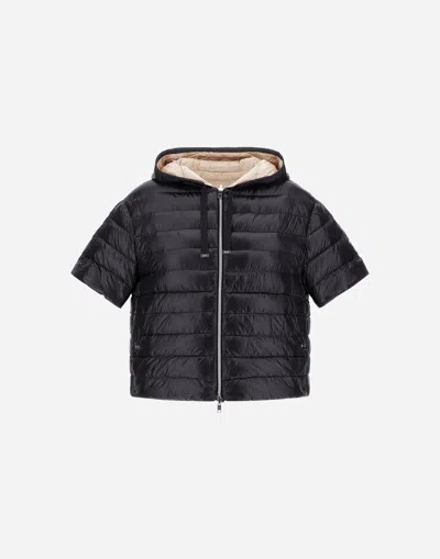 Herno Reversibile Jacket In Nylon Ultralight In Black