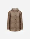 Herno Reversible A-shape Jacket In Nylon Ultralight In Chantilly/dove Grey