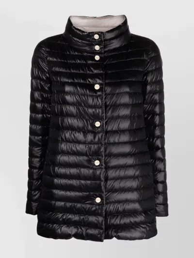 HERNO REVERSIBLE A-SHAPE PUFFER JACKET