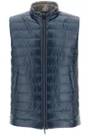 Herno Reversible Black Polyamide Gilet In Black