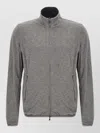 Herno Reversible Bomber Jacket Elasticated Hem Collar In Gray