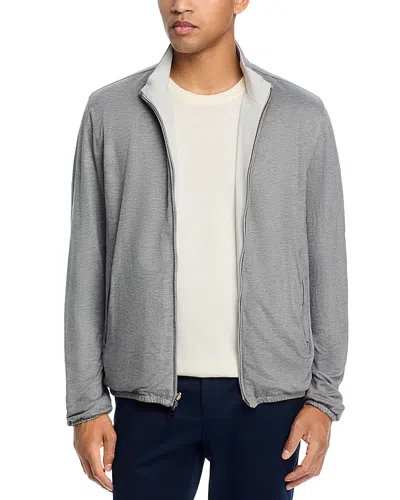 Herno Reversible Bomber Jacket In Gray