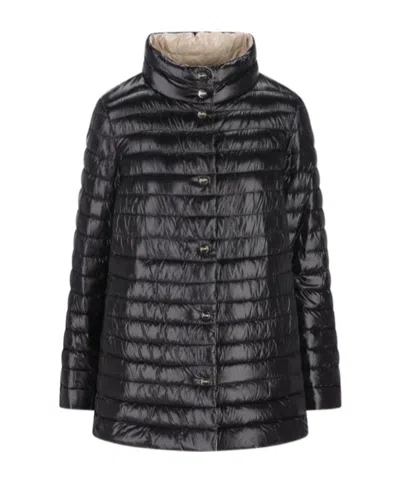 HERNO HERNO REVERSIBLE BUTTON-UP DOWN JACKET