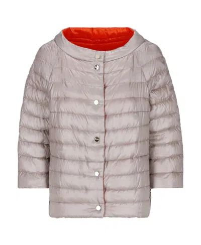 Herno Slim-fit Padded Jacket In Nude