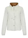Herno Long-sleeved Drawstring Reversible Padded Coat In White