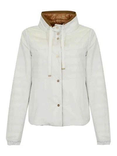 HERNO REVERSIBLE CAPE DOWN JACKET