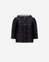 Herno Reversible Cape Nylon Ultralight In Black/grey