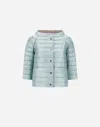 Herno Reversible Cape Nylon Ultralight In Light Blue/ice
