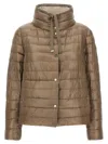 Herno Reversible Down Jacket In Brown