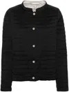 Herno Nuage Reversible Quilted Jacket In Black